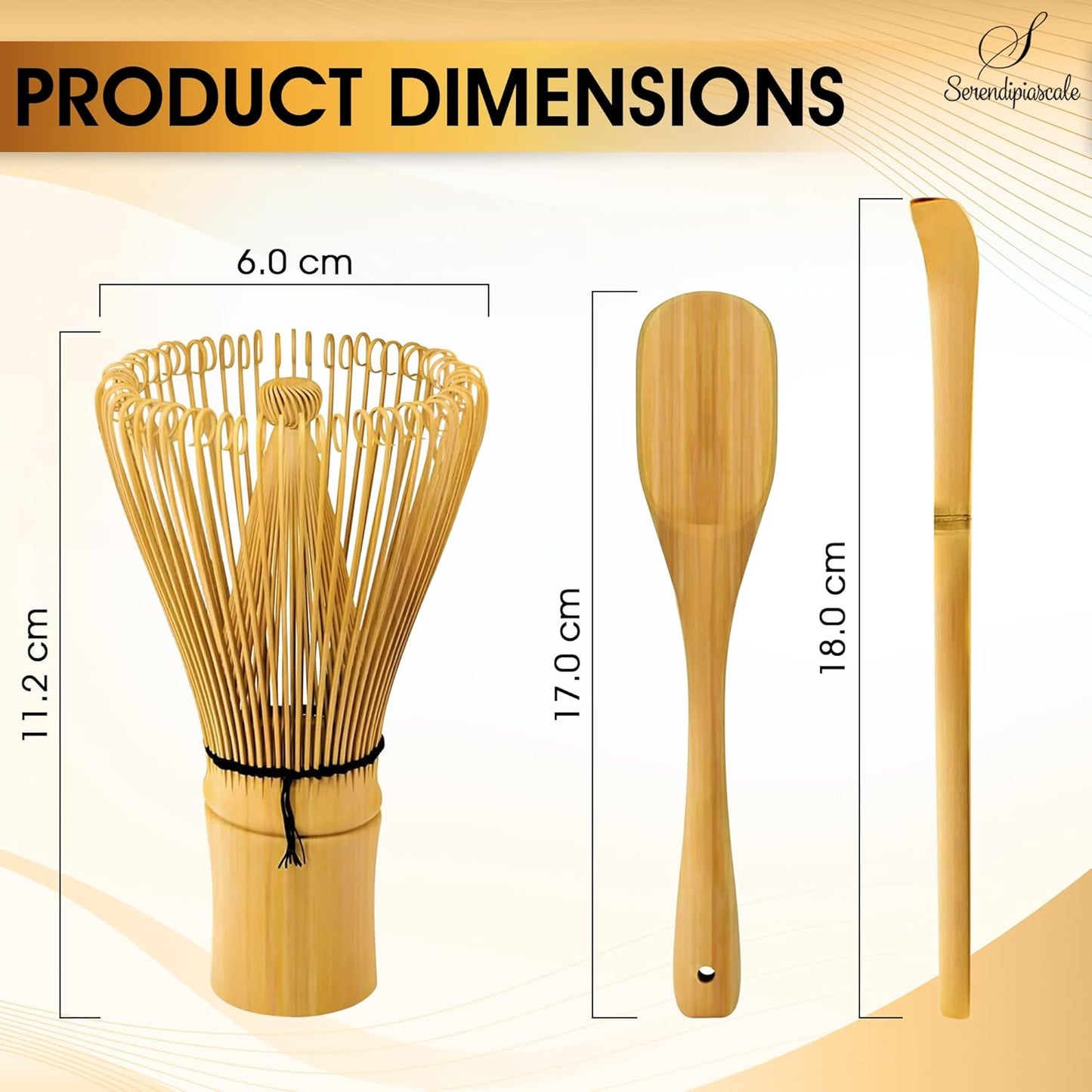 Bamboo Matcha Blender Set, Includes Matcha Whisk and Accessories for Tea Preparation