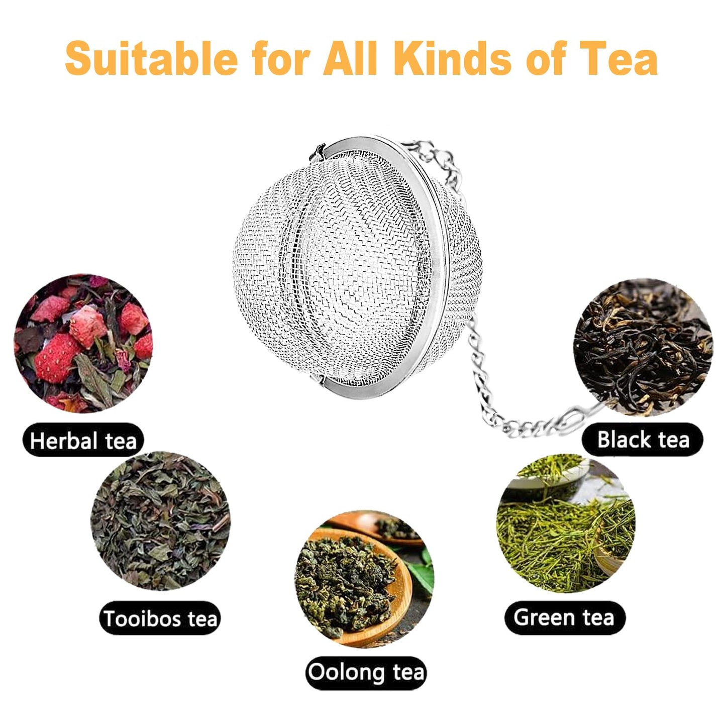 Set of 2 Tea Infuser for Loose Leaf Tea with Butterfly and Flower Charms - Stainless Steel Tea Strainers by TeaSanavie