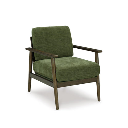 Signature Design by Ashley Bixler Mid-Century Modern Upholstered Showood Accent Chair, Green