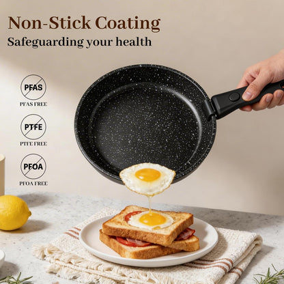 Colourcoco Pots and Pans Set - Non Stick 25 Pieces Cookware Set Pots and Pans with Detachable Handles, Includes Pans, Pots, Utensils, Trivets for Hot Dishes, Lids, Space-Saving Cookware