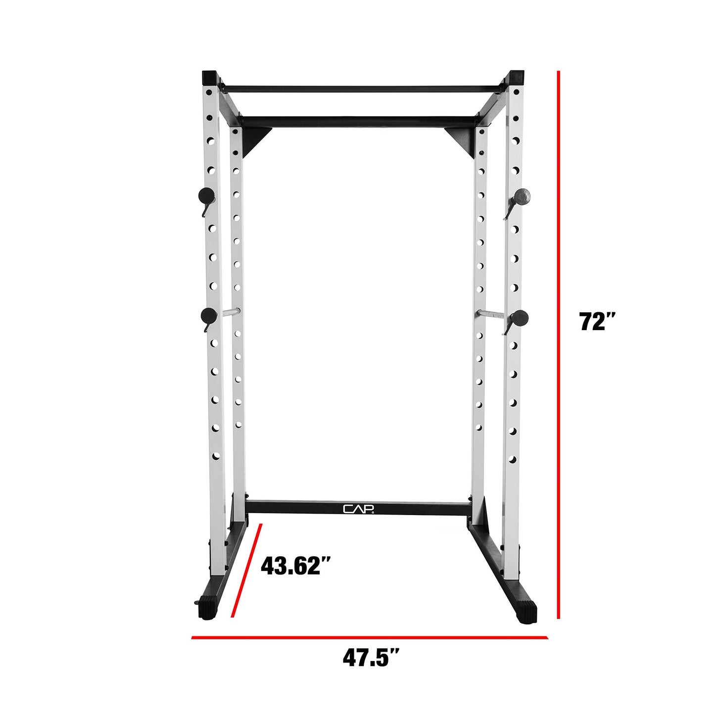 CAP Barbell Full Cage Power Rack, 6-Foot, White