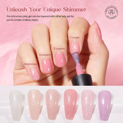 Beetles Gel Nail Polish Kit with U V Light -54 Pcs Gel Nail Kit Four Seasons Glow 32 Colors Set with Base Matte & Glossy Top Coat Soak Off Home DIY Manicure Nails Beginners Gifts for Women Teen Girls