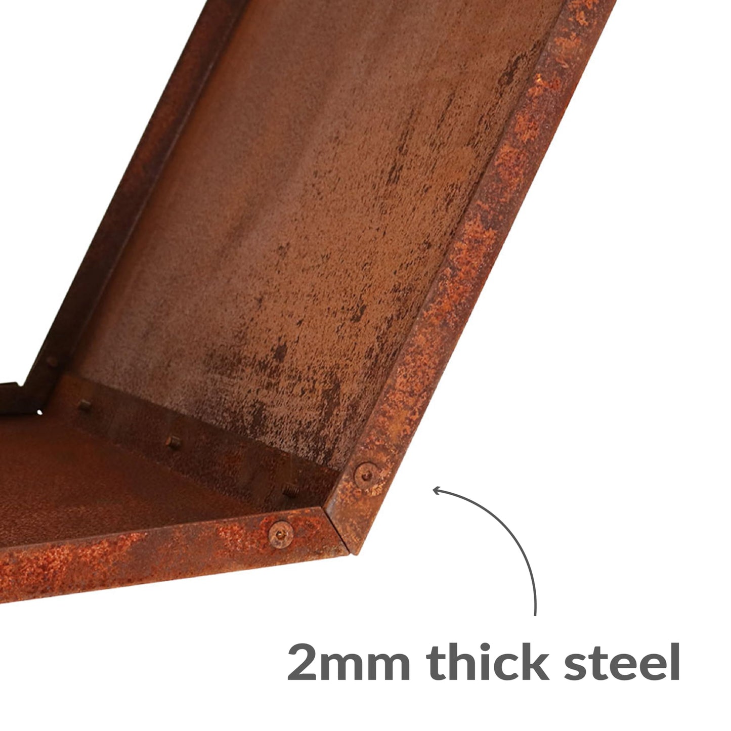 Sunnydaze Outdoor Firewood Rack - Rustic Fire Wood Holder - Hexagon Log Holder - Steel Log Rack for Firewood Storage - Set of 3
