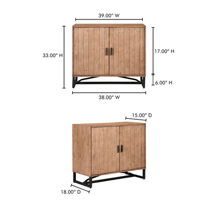 Moe's Home Collection Sierra Cabinet Wood Brown