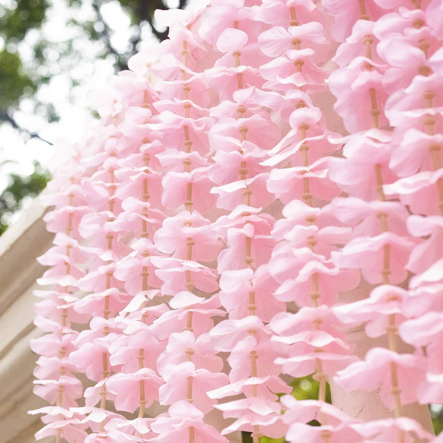 GPARK 10 Pack 6.5 Feet Wisteria Artificial Fake Hanging Flowers Silk Vine Garland for Home Wedding Party Decoration