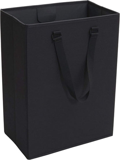 Household Essentials 600D The Recycler Bag, Compact Recycling Center, Polyester with Durable Chipboard Sides, Black