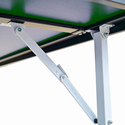 Butterfly Compact Outdoor Ping Pong Table - Thick Outdoor Table Tennis Table - All-Weather Removable Ping Pong Net Included - Ships Assembled - Folds and Rolls for Easy Transport
