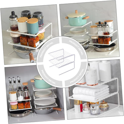 Stainless Steel Dish Drying Rack, Heavy Duty Metal Drainer Rack for Kitchen Countertop Organization and Storage
