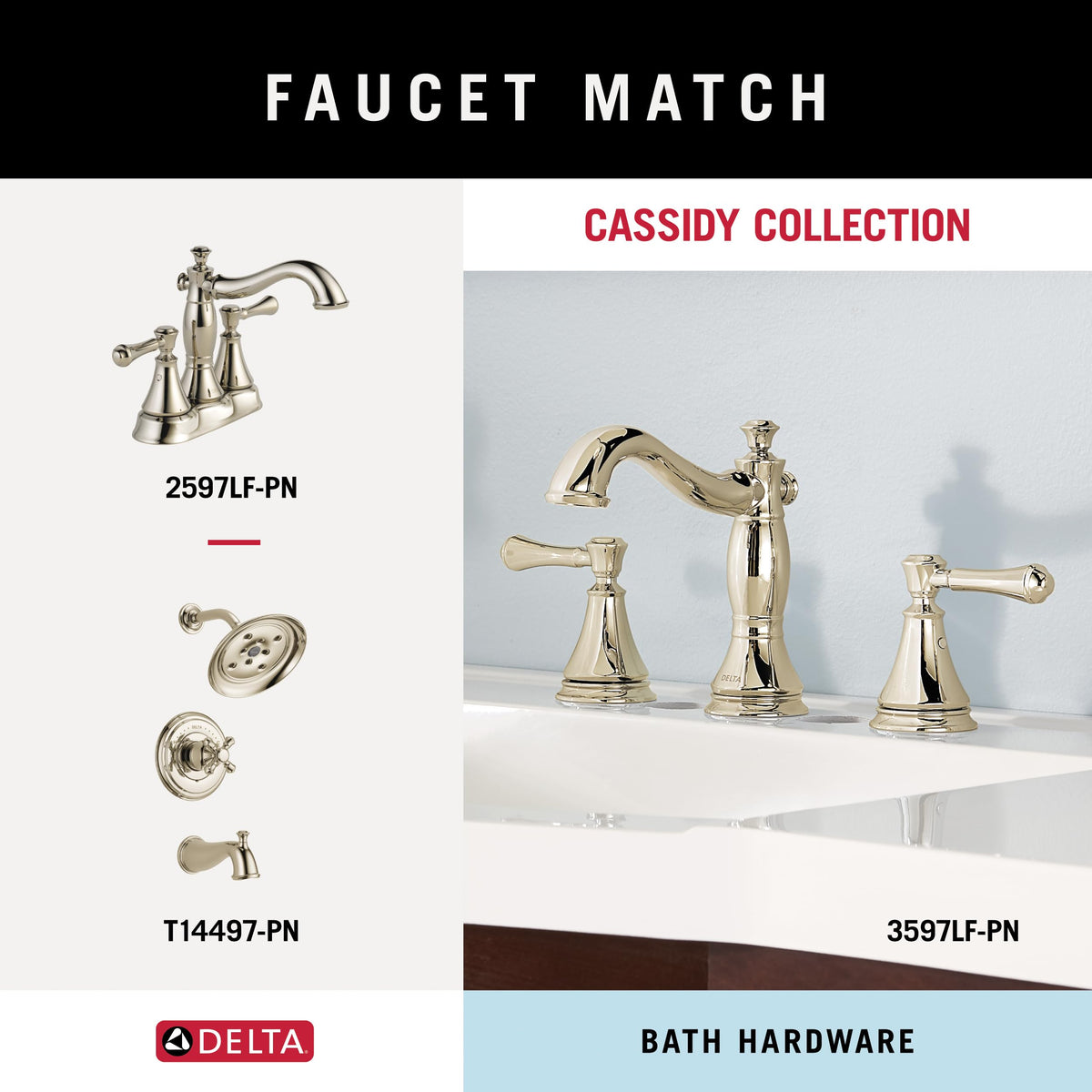 Delta Double Towel Hook for Bathroom or Kitchen| Polished Nickel | Cassidy Accessories