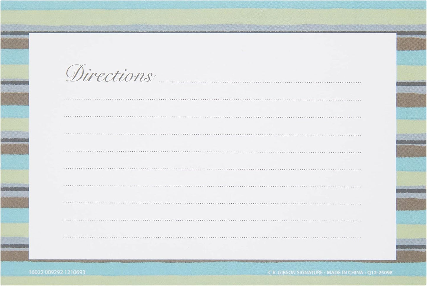 C.R. Gibson Forage 4x6 Double Sided Recipe Cards, Multicolor