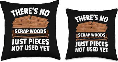 Woodworking Design Throw Pillow for Men and Women Woodworker Wood Tools