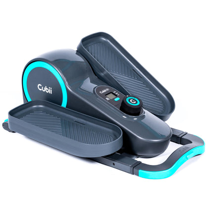 Cubii GO Under Desk Elliptical Bike, Portable Low Impact Leg Exerciser for Home and Office | Compact Exercise Machine with 10 Resistance Levels, LCD Display & App Tracking