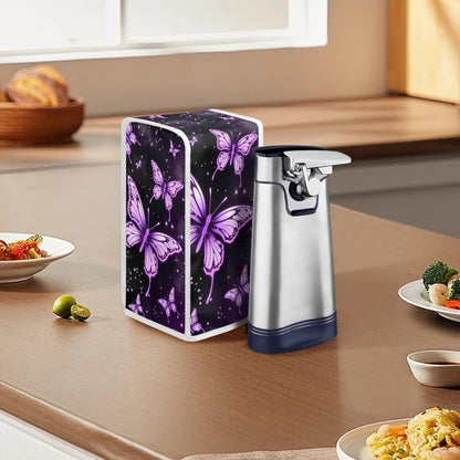 Electric Can Opener Dust Cover - Butterfly Decorative Kitchen Appliance Cover, Machine Washable for Home Use