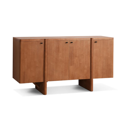 Christopher Knight Home Austen Retro Minimalist Wooden Storage Sideboard, Living Room Cupboard with Shelves, Dining Room/Kitchen Buffet Cabinet, Entryway Display Table, Home Office Credenza, Brown