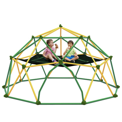 Merax 12FT Climbing Dome with Hammock, Outdoor Geometric Dome Climber Play Center for Kids 3-10 Supporting 1000 lbs, Easy Assembly Jungle Gym