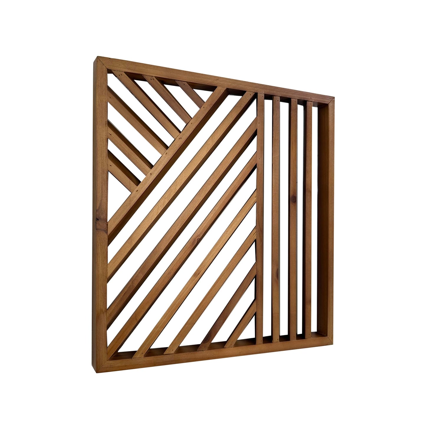 Musanpou Wooden Geometric Home Wall Decor Slatted Wood Design Wall Sculpture，Set of 3 Wood Wall Art decorate，Boho Bathroom Bedroom Living Room rustic Home Decoration