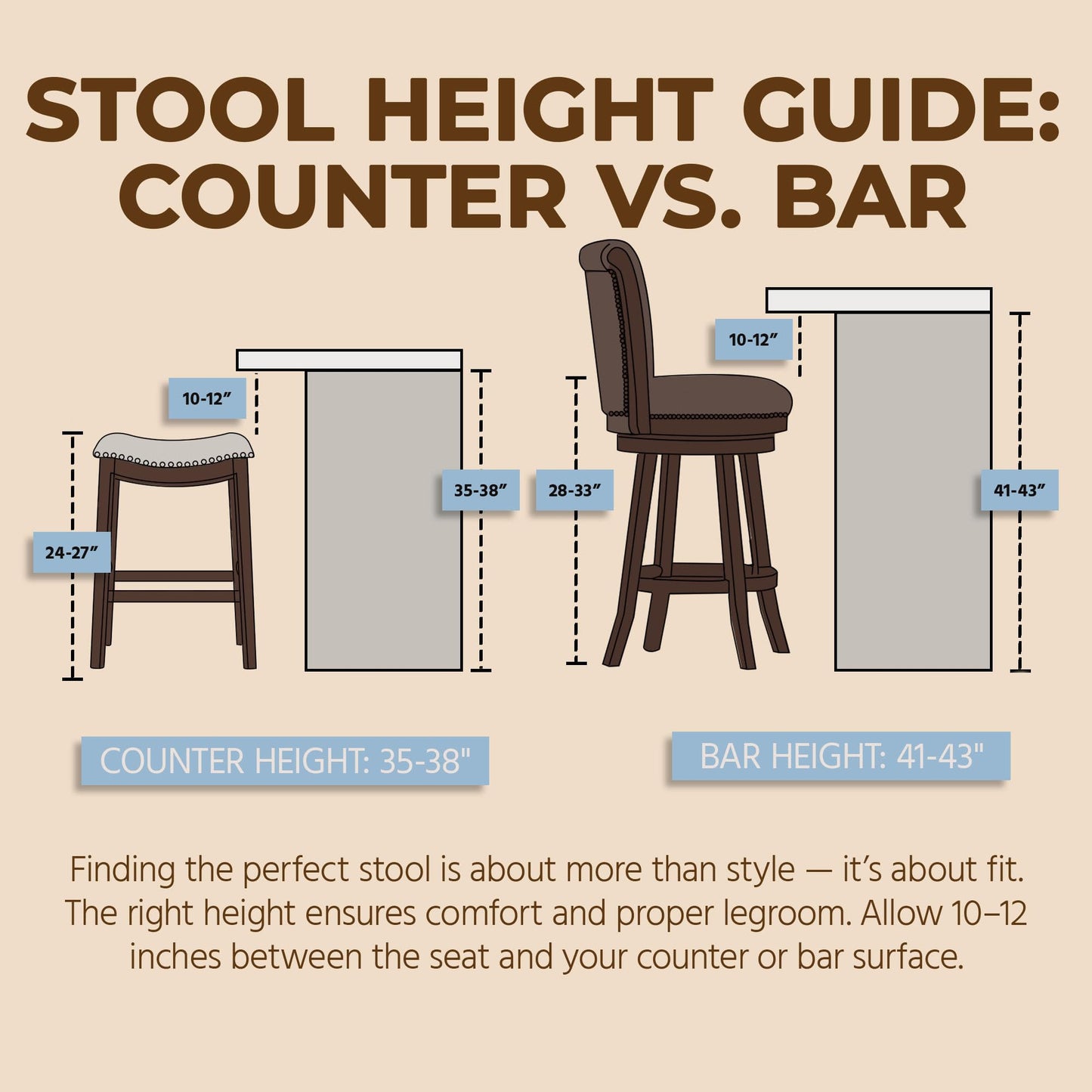 ROME + OAK Runyan 26" Swivel Counter Stool, Rotating High Back Barstool in Dark Walnut Finish with Vintage Brown Vegan Leather Seat