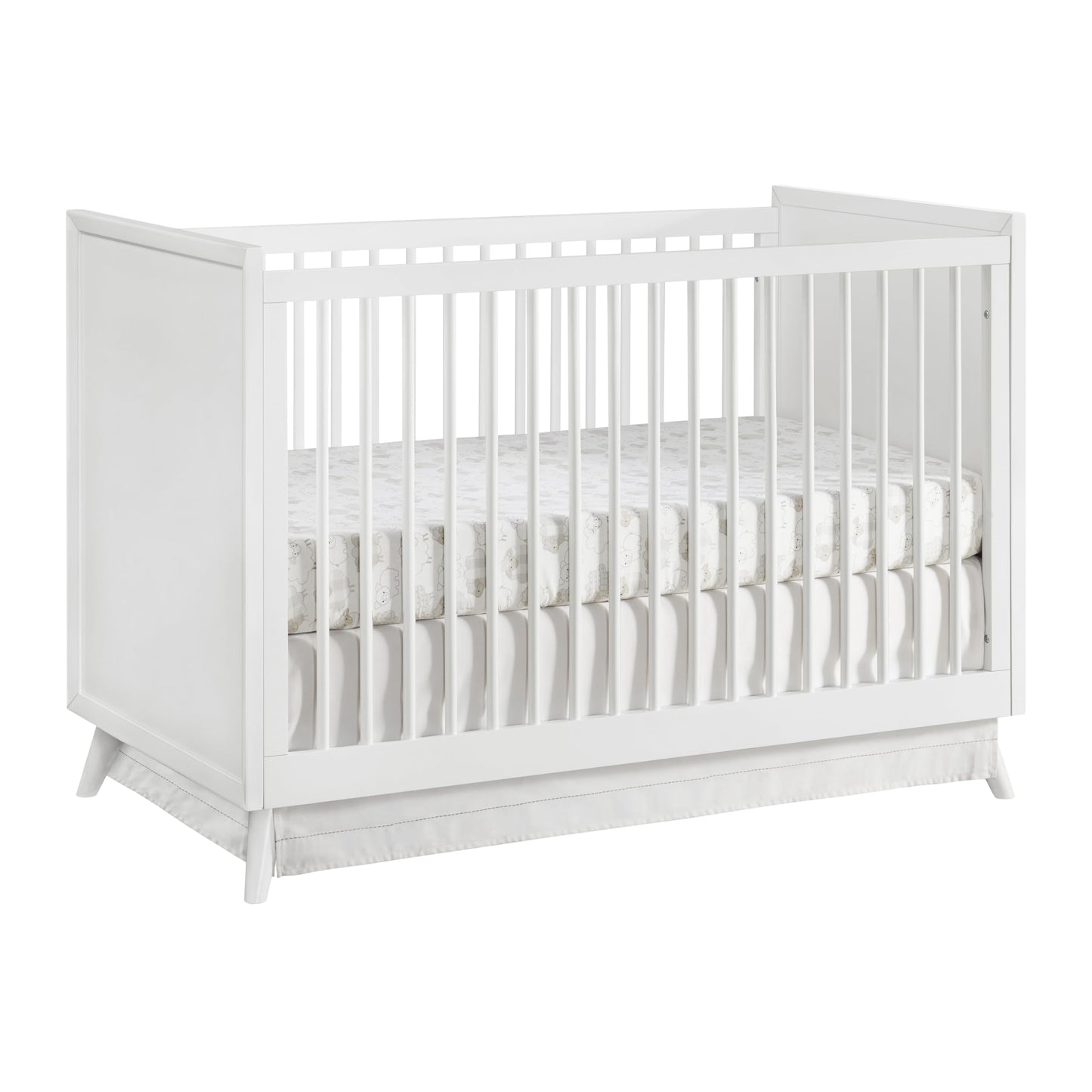 Oxford Baby Dawson Modern 3-in-1 Convertible Island Baby Crib, White, Green Guard Gold Certified