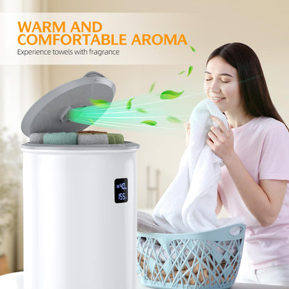Luxury Hot Towel Warmer, Smart Timed Large Towel Warmers for Bathroom, Led Temperature Display, Insulation Effect Up to 150 Minutes, Delay Time Up to 24 Hours, Best of The Best（White）