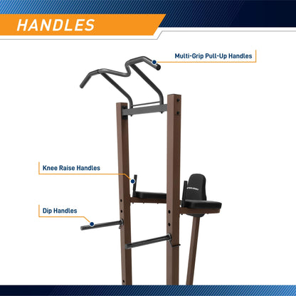 Steelbody Strength Training Power Tower Pull Up & Dip Station VKR Home Gym STB-98501