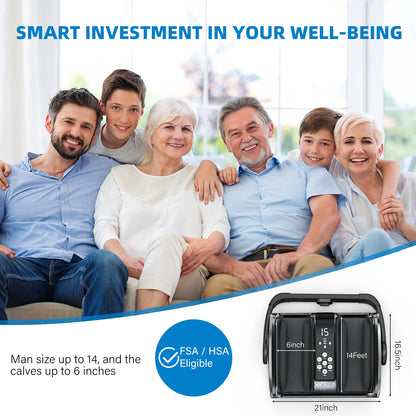FSA Eligible HSA Items, Shiatsu Foot Massager for Neuropathy and Pain Relief, 3 Heat Therapy, 5 Intensity Deep Kneading, Rolling for Calf-Feet-Arm Relaxation, Plantar Fasciitis