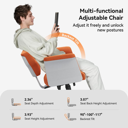 Newtral Freedom-X Cross Legged Office Desk Chairs for Home, Make Up, Bed Room