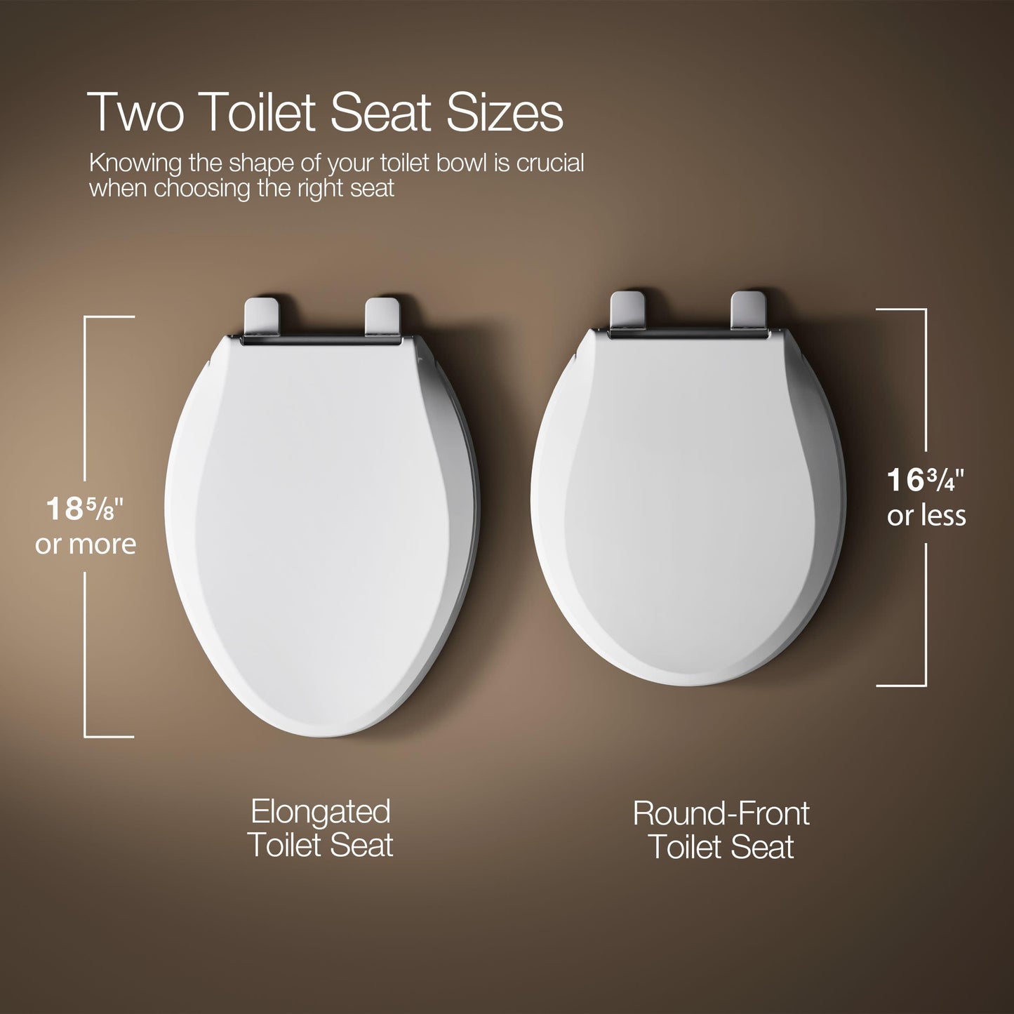 KOHLER 4694-96 Ridgewood Elongated Toilet Seat, Compression-Molded Wood, Color-Matched Plastic Hinges, Biscuit