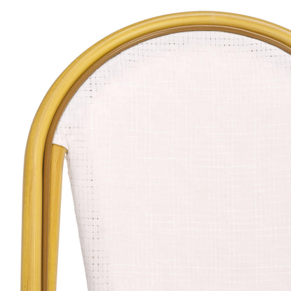 SAFAVIEH Outdoor Collection Lydia White Bistro Chair Set of 2 (Fully Assembled)
