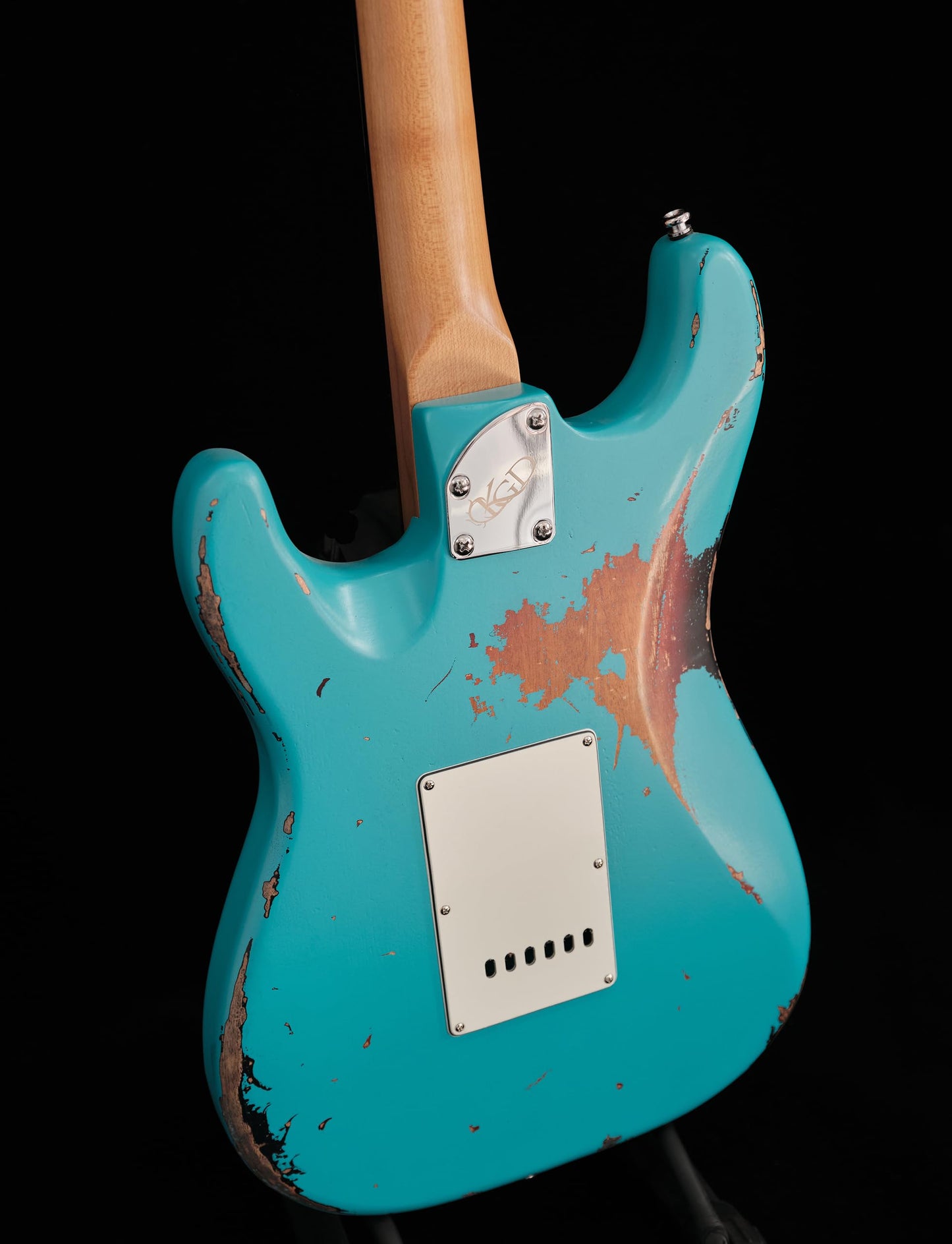KGD Relic Electric Guitar,Roasted Maple Neck and Rosewood Fingerboard,Bone Nut,6-String Relic Guitar,Professional/Full Size/Electric Guitars for Adults