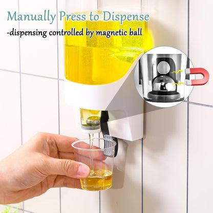 VEGEVIGI 30.5OZ ZOBONETI Automatic Mouthwash Dispenser for Bathroom, Wall Mounted Mouth Wash Dispensers, Hanging