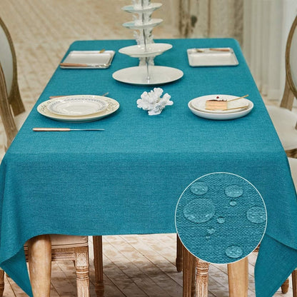 55x70) BALCONY & FALCON Rectangle Tablecloth Washable Wrinkle Resistant and Water Proof Table Cloth Decorative Linen