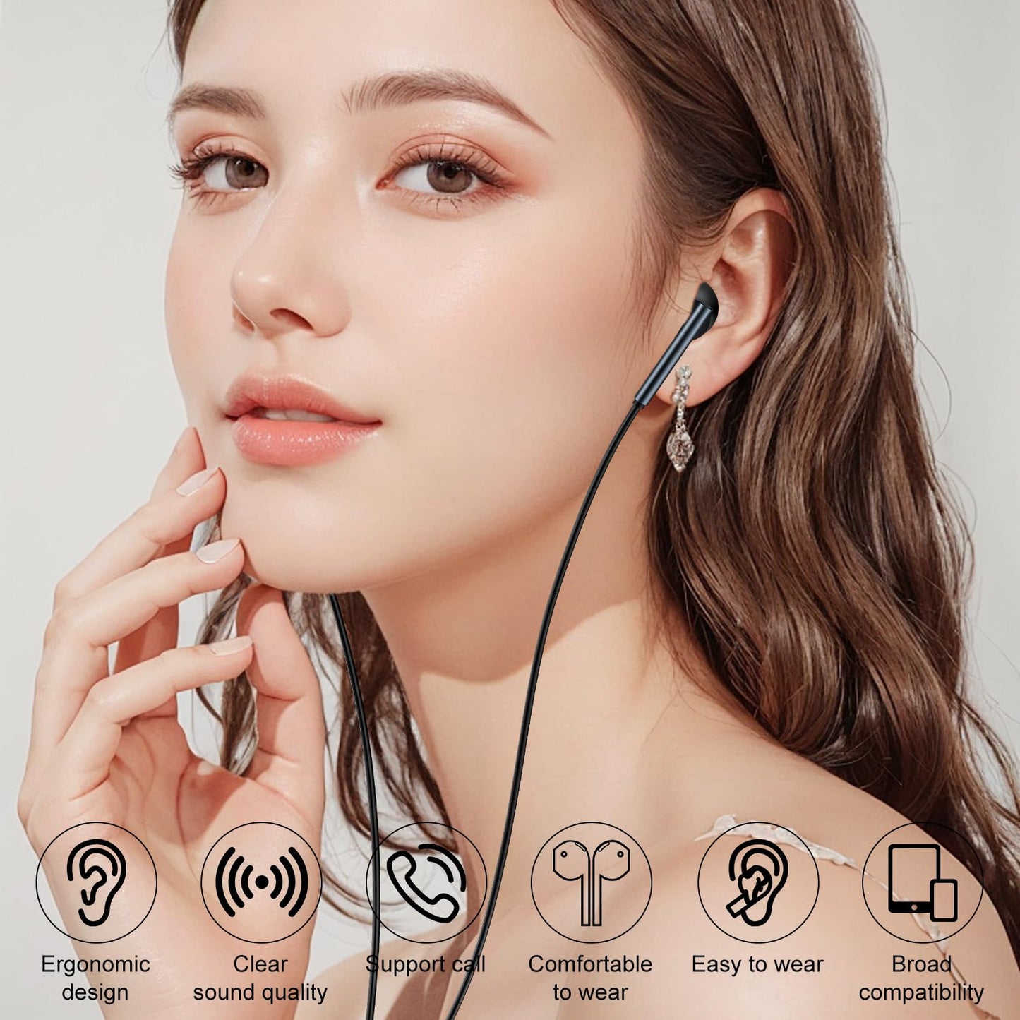 Samsung Earbuds Wired USB C for Galaxy S25 S24 Ultra/S24 FE/S23/S22/S21/S20,Type C Wired Headphones with Microphone Earphones for iPhone 16/16 Pro/16 Pro Max/16 Plus/15,iPad Pro,Pixel 9 8 7,One Plus9