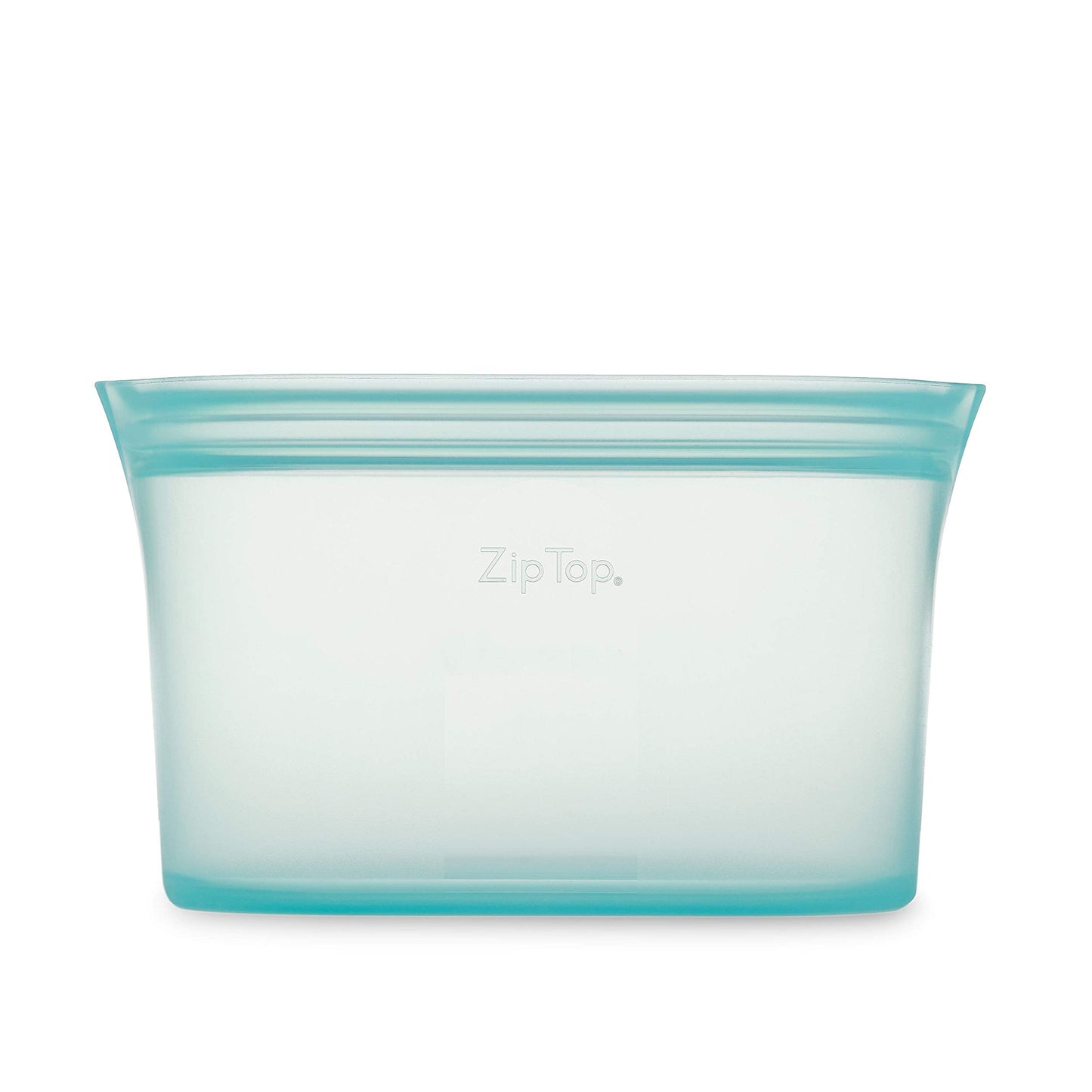 Zip Top Reusable Food Storage Bags | Medium Dish [Frost] | Silicone Meal Prep Container | Microwave, Dishwasher and Freezer Safe | Made in the USA
