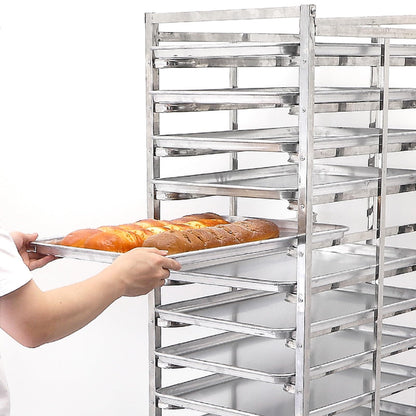 Quick Rack for Baking Pans,Heavy-Duty Bread Pan Baking Rack with Wheels, 6-Tier Rolling Rack for Home & Commercial Use, Sturdy Flat Casters, 80x46.5x60cm - Ideal for Bakeries & Kitchens