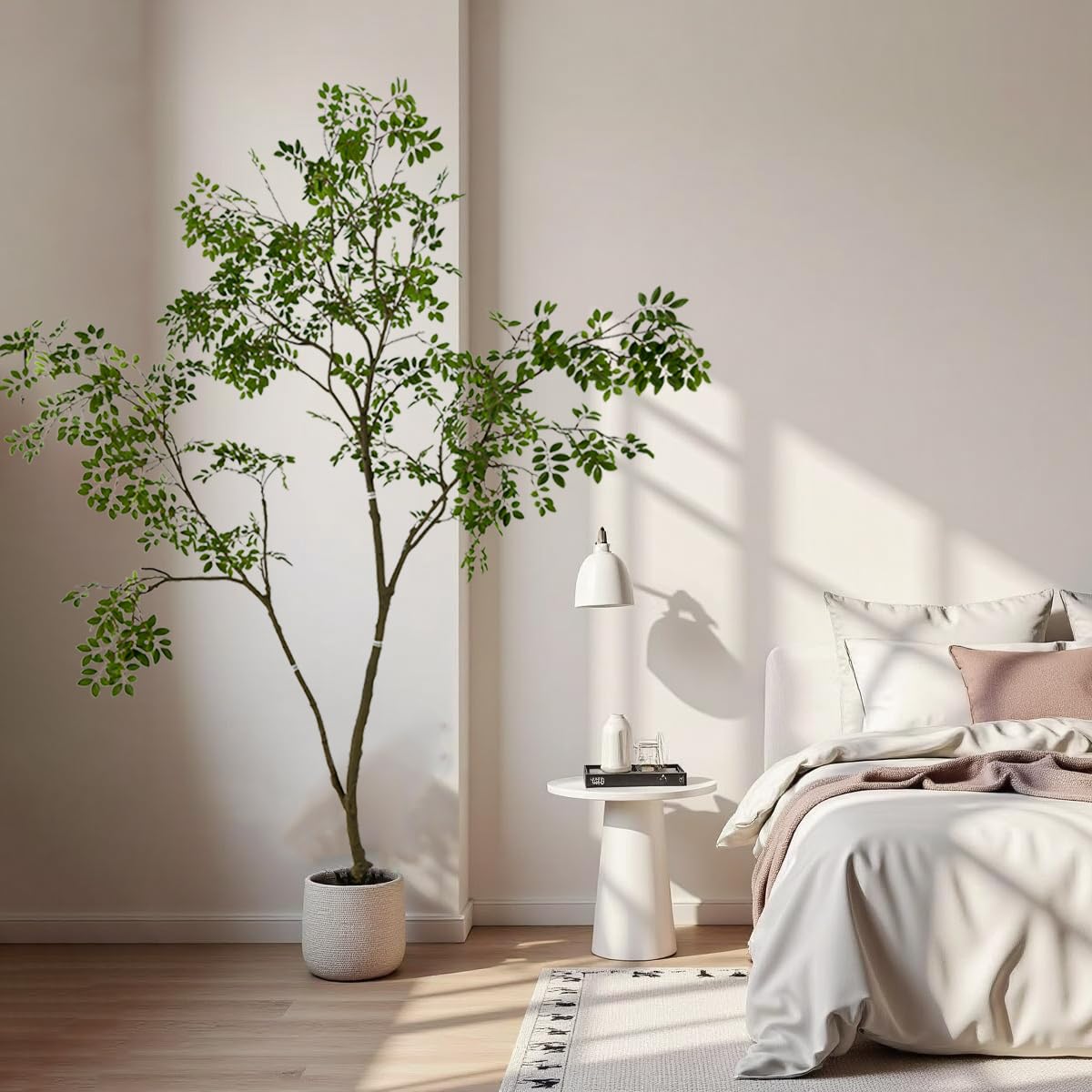 AfanD Artificial Elm Tree Faux Elm Tree 9ft Tall Fake Plant in Pot Fake Silk Tree Faux Plants Indoor