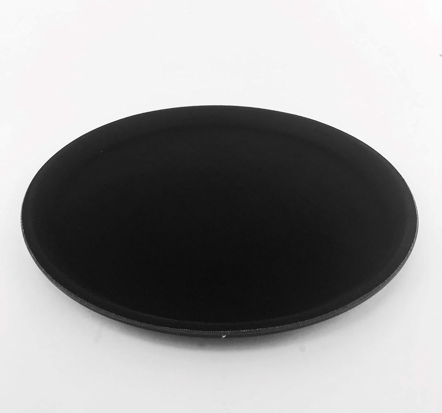 G.E.T. NS-1100-BK BPA-Free Non-Slip Plastic Round Serving Tray, 11", Black