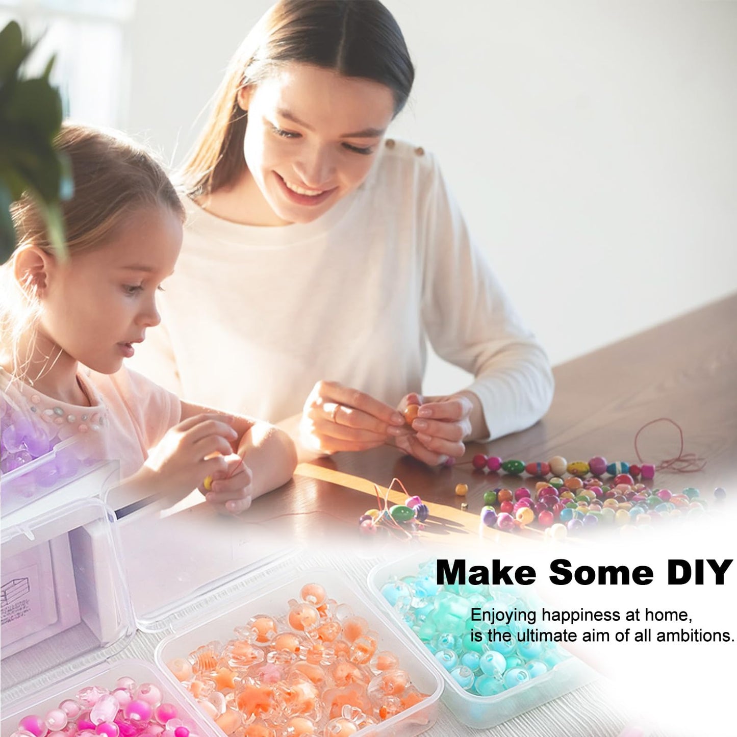 DILIBRA Bead Organizer Box, 138Pcs Small Bead Organizers and Storage Plastic Cases, Mini Clear Storage Containers Boxes with Hinged Lid for Diamond Painting Accessories Seed Jewelry DIY Craft