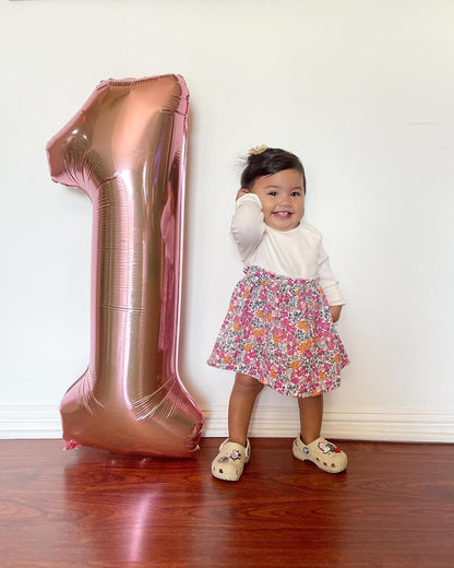 Rose Gold Number 11 Balloon - 40 Inch Birthday Decoration for 11th Birthday Party Supplies