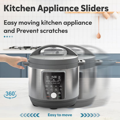 Appliance Sliders for Kitchen: 24 PCS Self-Adhesive Accessories for Easy Moving & Space Saving Kitchen Gadgets