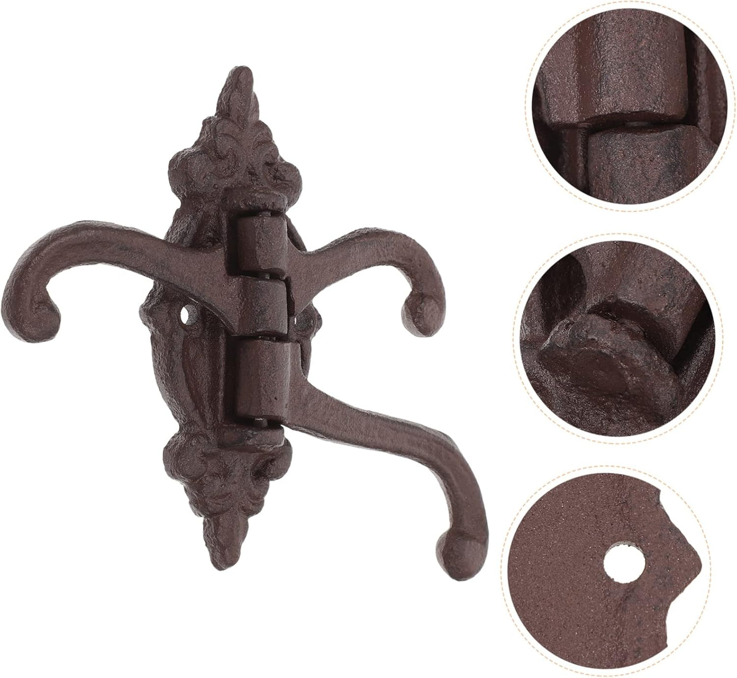Movable Wall Hook Coat Hangers, Metal Clothes Hanger, Cast Iron Hooks for Wall Mounted Utility Clothing Rack