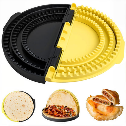 3-in-1 Tortilla Sealer - For 10, 8, 6 Inch Flour Tortillas,Detachable Tortilla Maker Press for Quesadilla, Empanada, Taco, Burrit | Mess-Free Meals in Seconds | BPA-Free, Dishwasher Safe