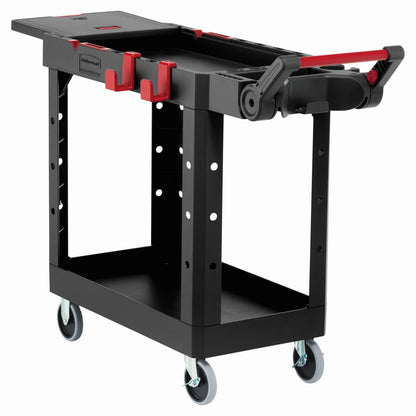 Rubbermaid Commercial Products Heavy Duty Adaptable Utility/Service Cart, Small, 500 lb. Capacity, Black, for Warehouse/Garage/Cleaning/Maintenance
