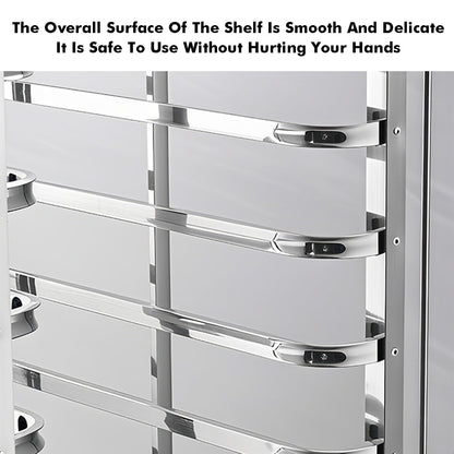 uhyOHF 12-Tier Bakery Rack - Rolling Speed Cart for Cooling & Drying Food Trays, Fits Half/Full Sheet Pans, Heavy-Duty Kitchen,