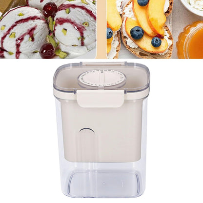 Greek Yogurt Strainer, Yogurt Strainer Cheese Strainer with a Fine Mesh Bag and Lid Leakproof Filter Nut Milk Maker 1100 ML DIY for Making Thick Greek Yogurt Soybean