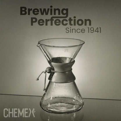 Chemex Bundle - 8-Cup Glass Handle Series - 100 ct Square Filters - Exclusive Packaging