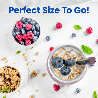 Ultimate Yogurt Jars, Make More Delicious Yogurt! 8 Count Small Glass Yogurt Cups With Lids, 100% BPA Free, Airtight & Dishwasher Safe! Perfect Containers for Yoghurt, Oatmeal, Pudding, or Jello
