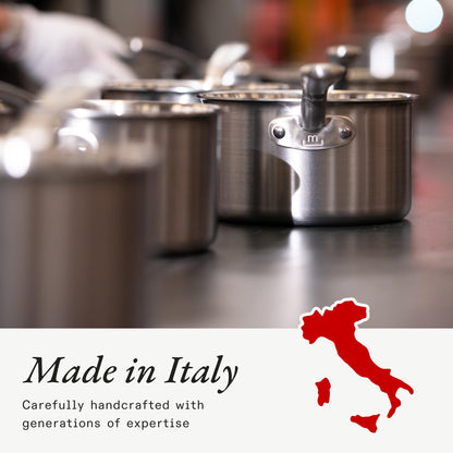 Made In Cookware | 8-Inch Stainless Steel Frying Pan | 5 Ply Stainless Clad | Professional Cookware | Crafted in Italy | Induction Compatible