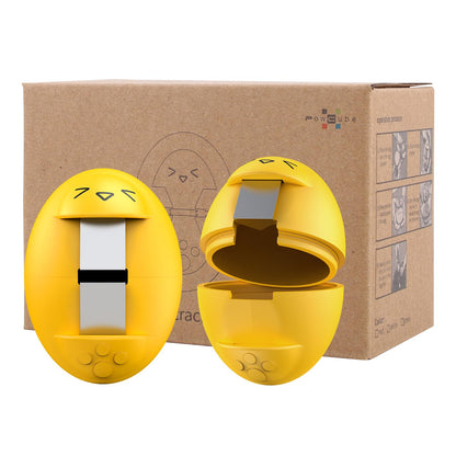 Egg Cracker, Silicone Egg Shell Opener, Cute Egg Shaped Design, Opens Eggs with Ease, A Little Happiness Boost for Your Kitchen. (Color: Yellow, 2-Pack)