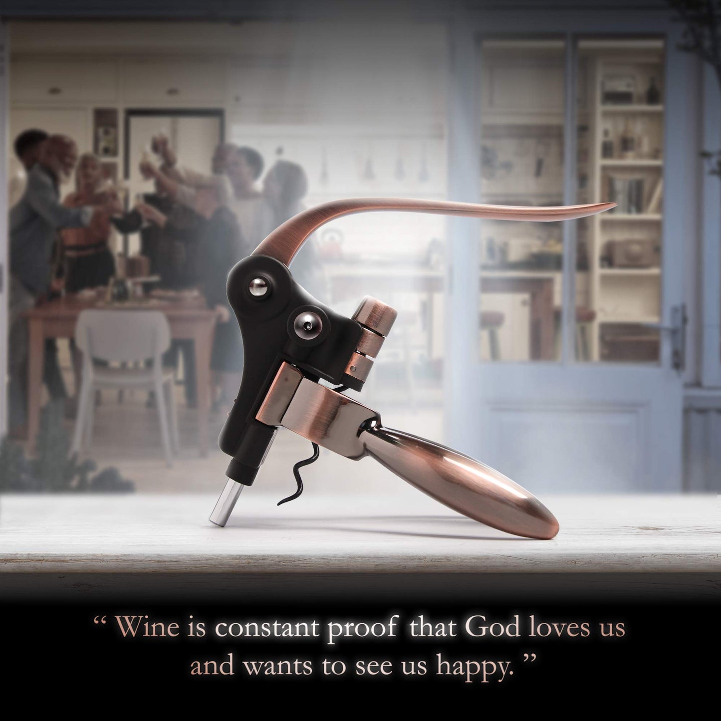 Wine Bottle Opener Corkscrew Set – Luxiluxy [2024 upgraded, does NOT break!] Including Foil Cutter, Bottle Stopper, Opener Stand and Extra Spiral - corkscrews wine opener set- wine opener kit