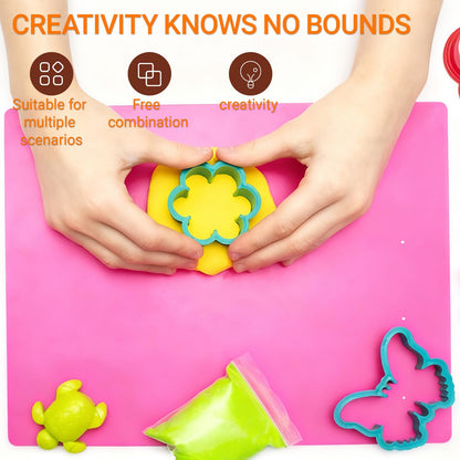 Fondant Cake Foam Pad, 5 Holes Silicone Sponge Mat for Fondant Flower Making Drying Shaping, Cake Decorating Tools for Sugarpaste Clay Baking Supplies